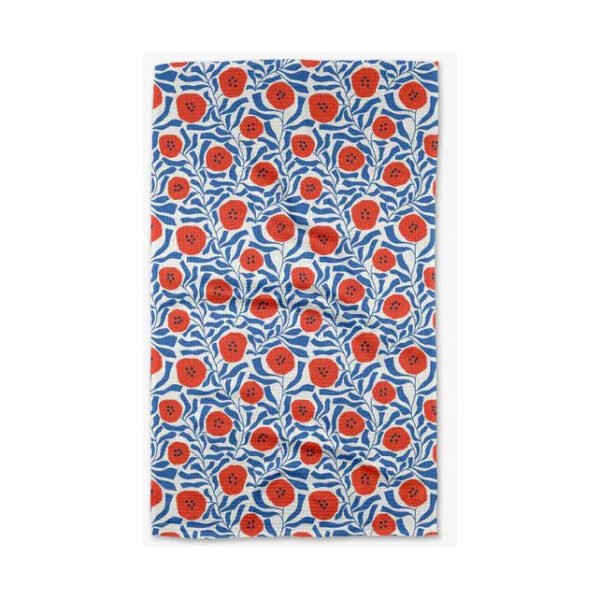 Dancing Poppies Tea Towel