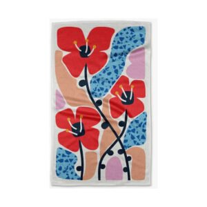 Dizzy Poppies Tea Towel