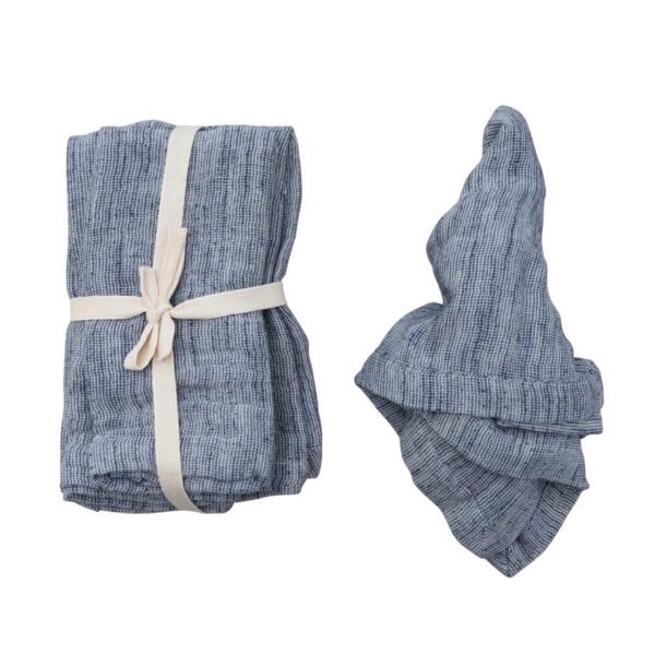 Blue Linen Napkins